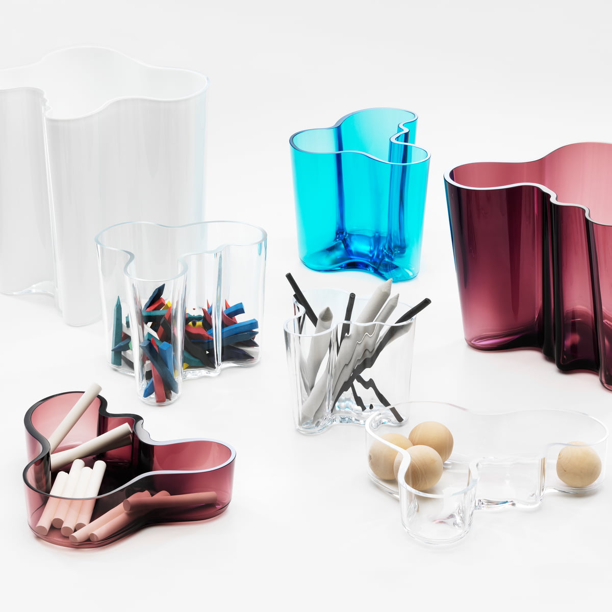 Iittala Ваза 9,5х9,5х11,5 см прозора Aalto | https://grandposuda.com.ua