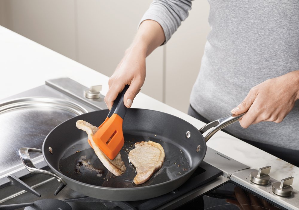 Joseph Joseph Щипцы для мяса серо-оранжевые Turner Tongs | https://grandposuda.com.ua