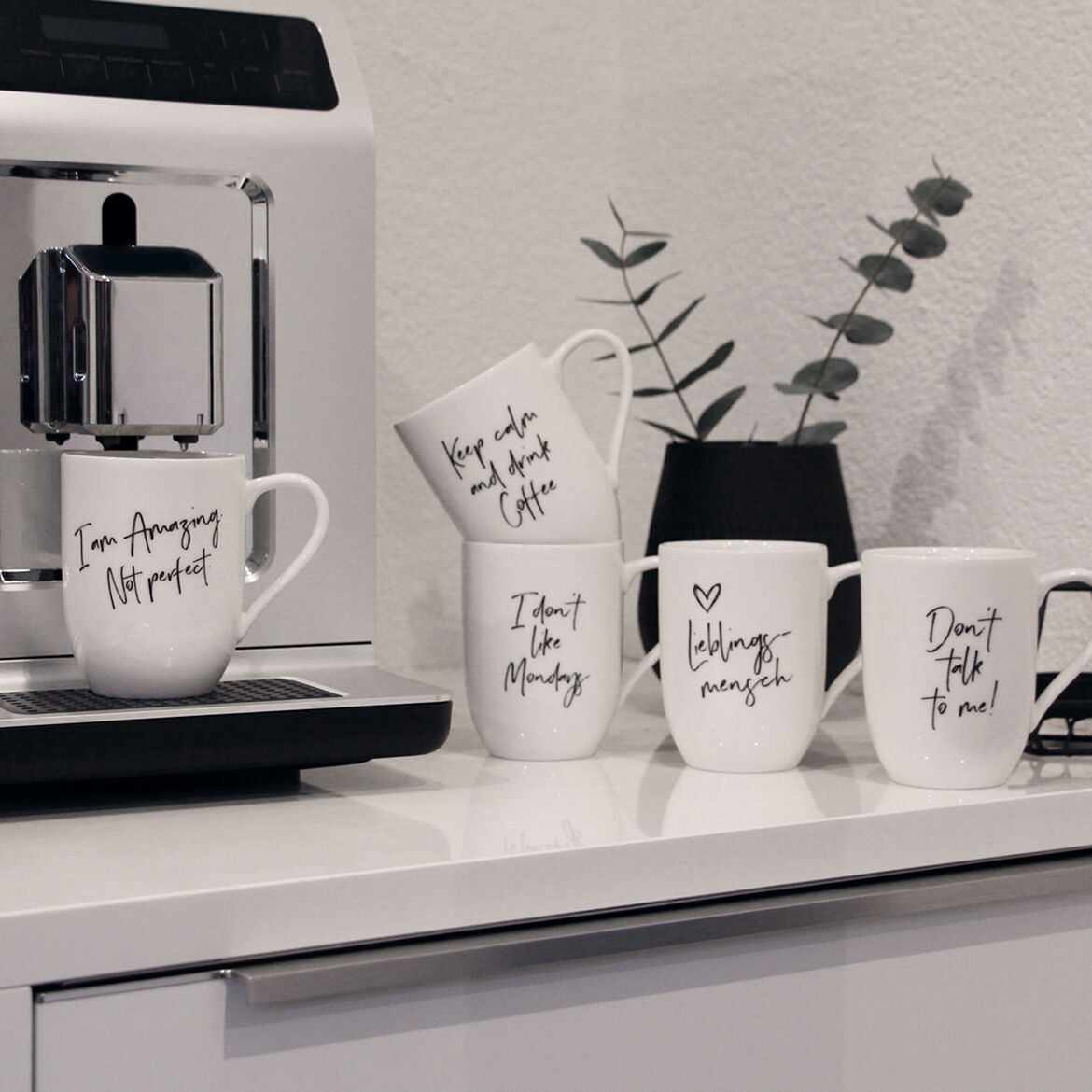 Villeroy & Boch Кружка 340 мл Lieblingsmensch біла For Me | https://grandposuda.com.ua