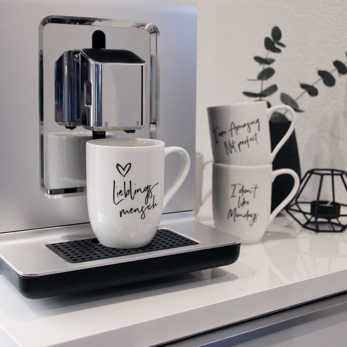 Villeroy & Boch Кружка 340 мл Lieblingsmensch біла For Me | https://grandposuda.com.ua