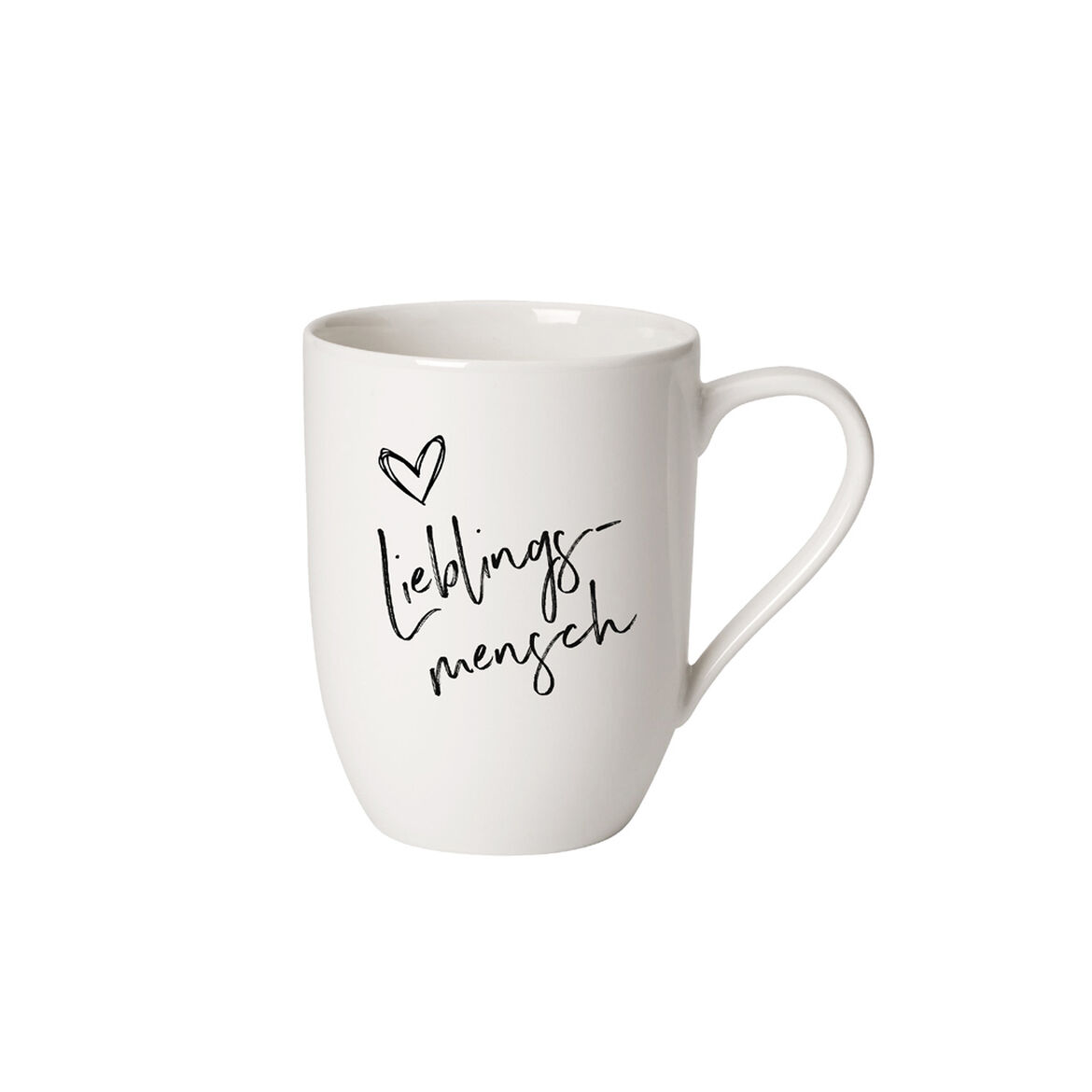 Villeroy & Boch Кружка 340 мл Lieblingsmensch біла For Me | https://grandposuda.com.ua
