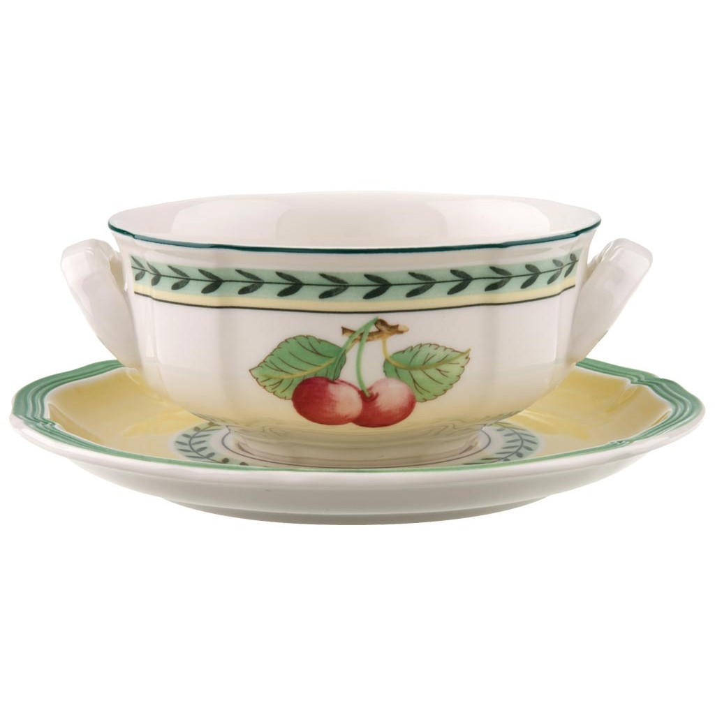 Villeroy & Boch Піала для супу / бульйону з блюдцем French Garden | https://grandposuda.com.ua