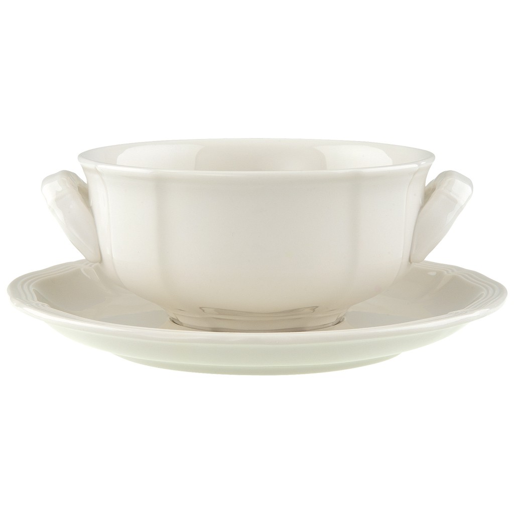 Villeroy & Boch Пиала для супа / бульона с блюдцем Manoir | https://grandposuda.com.ua