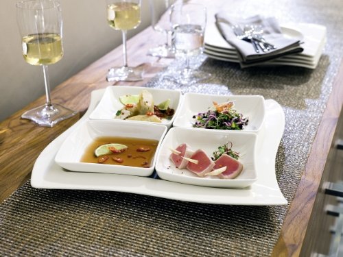 Villeroy & Boch Тарелка для завтрака 24 x 24 см квадратная NewWave Porzellan | https://grandposuda.com.ua