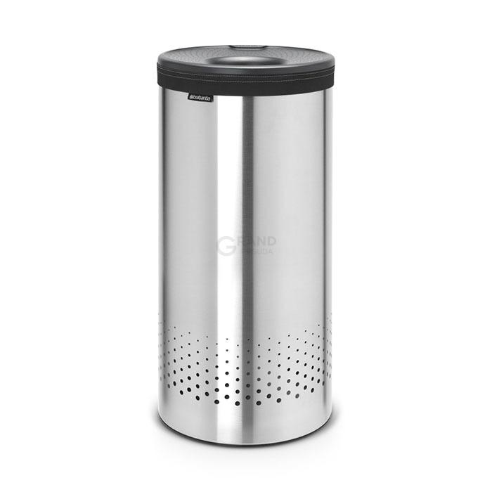 Brabantia Бак для білизни (35л) сталевий матовий з пластиковою кришкою | https://grandposuda.com.ua