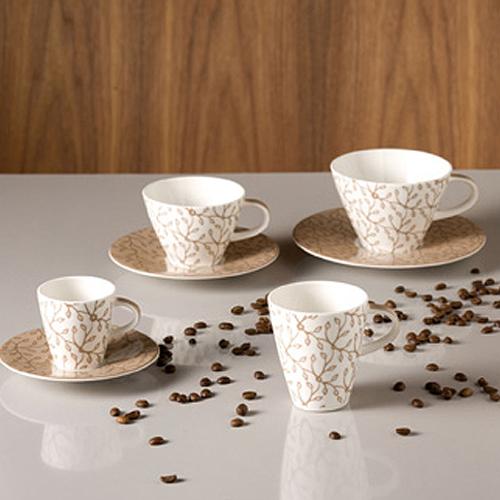 Villeroy & Boch Блюдце для чашки для кави мокка / еспресо 12 см Caffe Club Floral caramel | https://grandposuda.com.ua