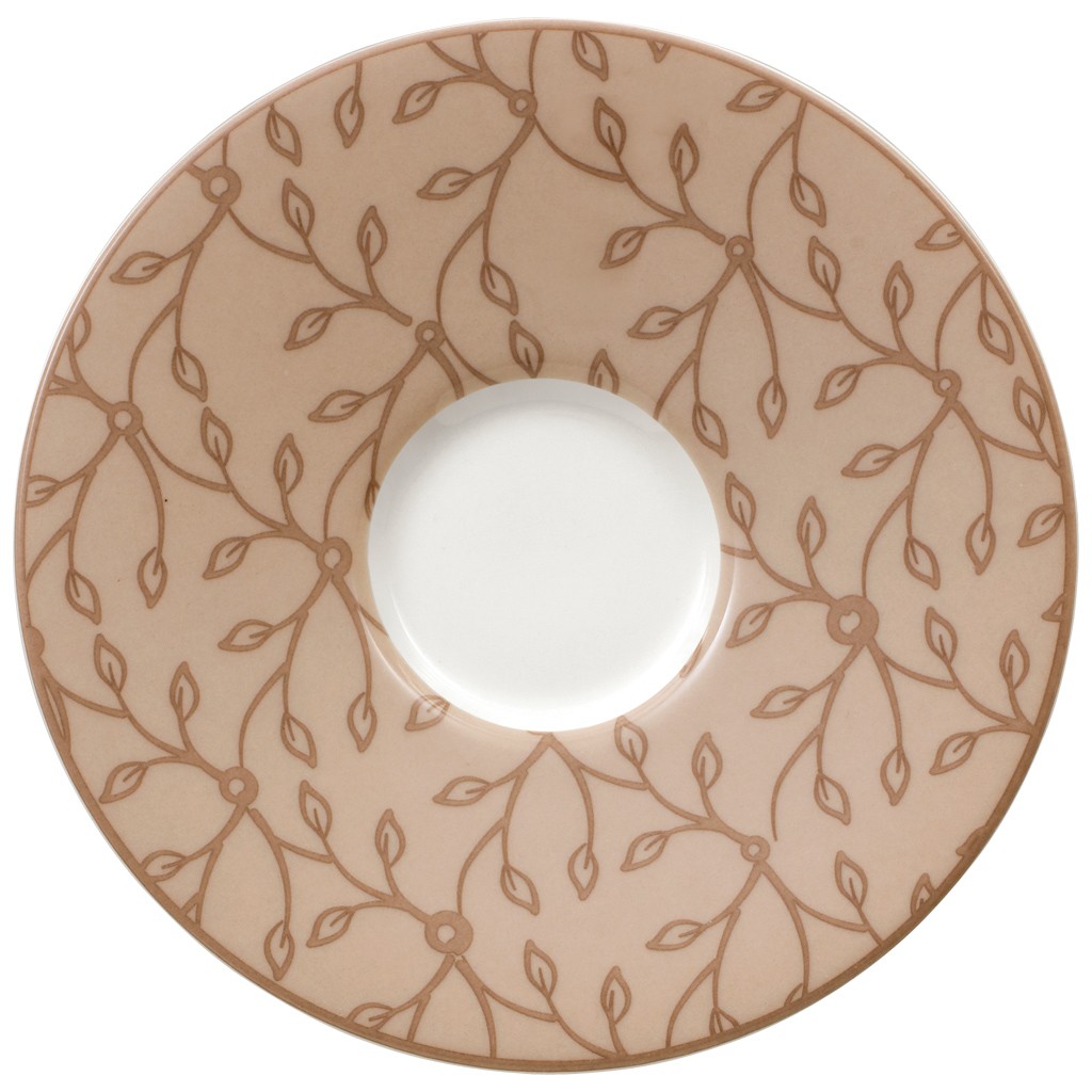 Villeroy & Boch Блюдце для чашки для кави мокка / еспресо 12 см Caffe Club Floral caramel | https://grandposuda.com.ua