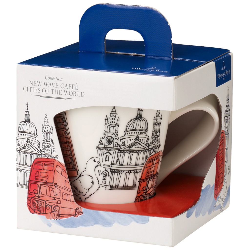 Villeroy & Boch Кружка 300 мл в подарунковій упаковці NewWave Caffe Cities of the World | https://grandposuda.com.ua