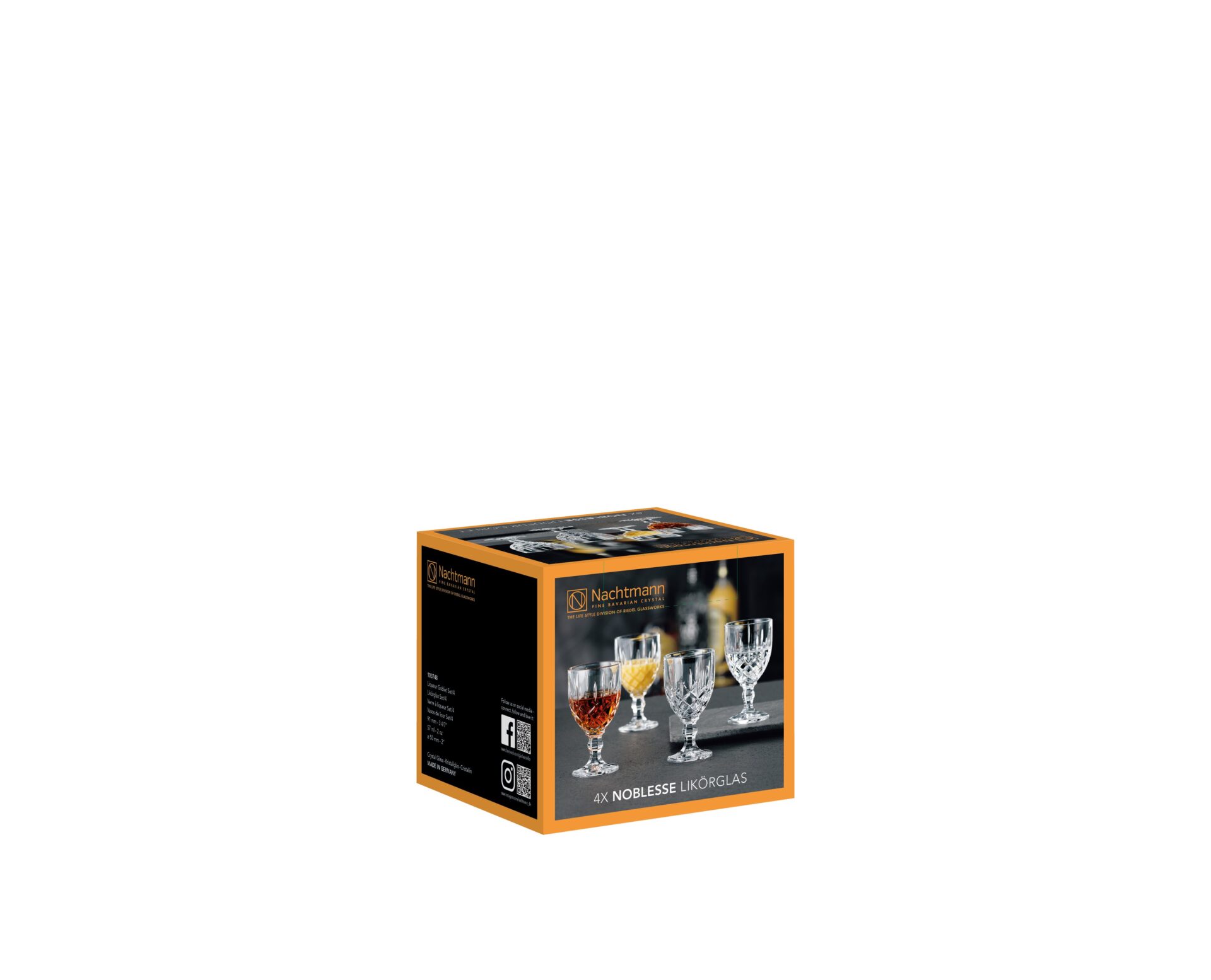 Набор бокалов для ликера 4 предмета Liqueur Goblet Noblesse Nachtmann | https://grandposuda.com.ua
