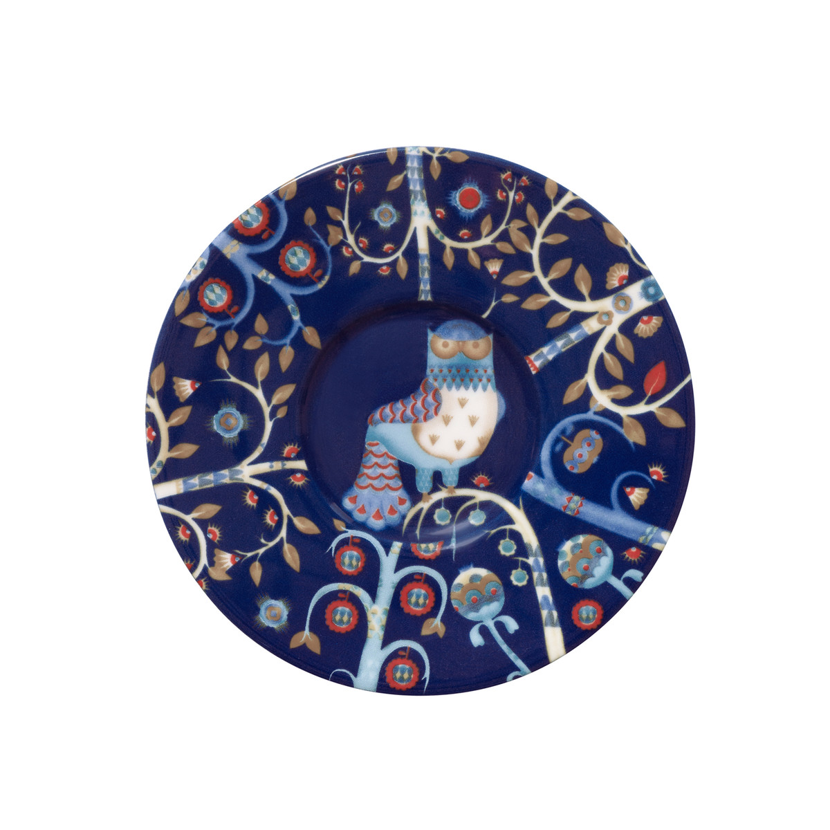 Iittala Блюдце до чашки для еспресо Ø 11 см синє Taika | https://grandposuda.com.ua