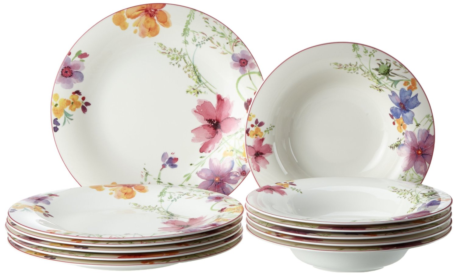 Villeroy & Boch Набір тарілок 12 предметів Mariefleur | https://grandposuda.com.ua