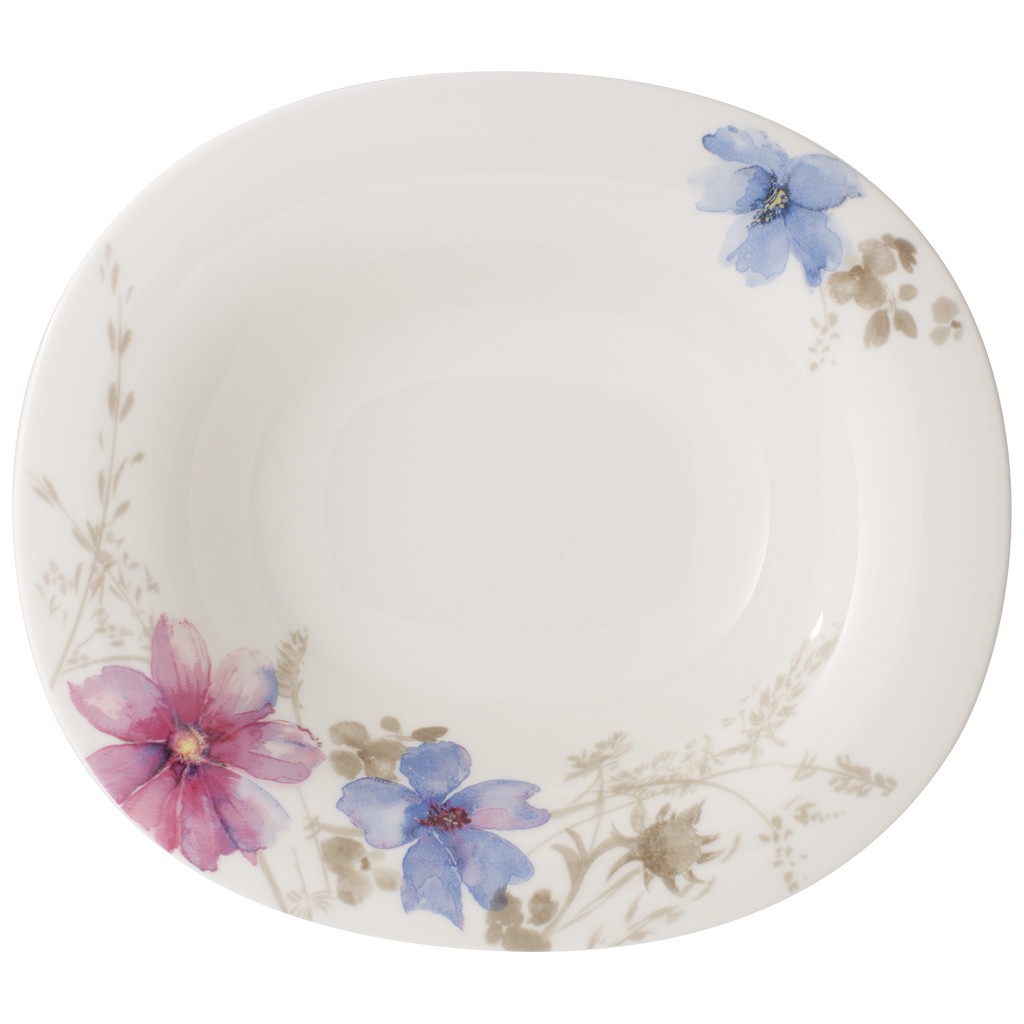 Villeroy & Boch Тарелка для супа овальная 24x21 см Mariefleur | https://grandposuda.com.ua