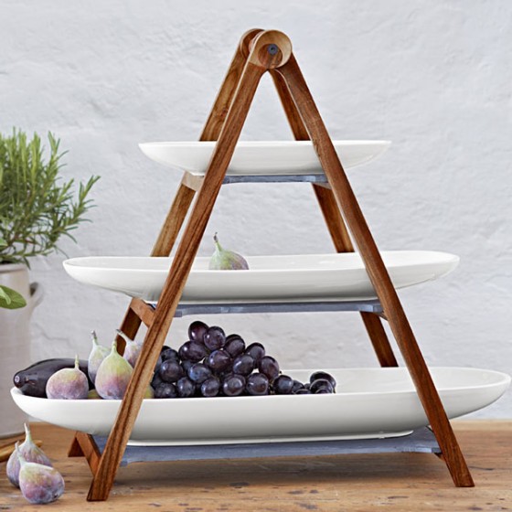 Villeroy & Boch Этажерка 3-х ярусная, набор 4 предмета Artesano | https://grandposuda.com.ua