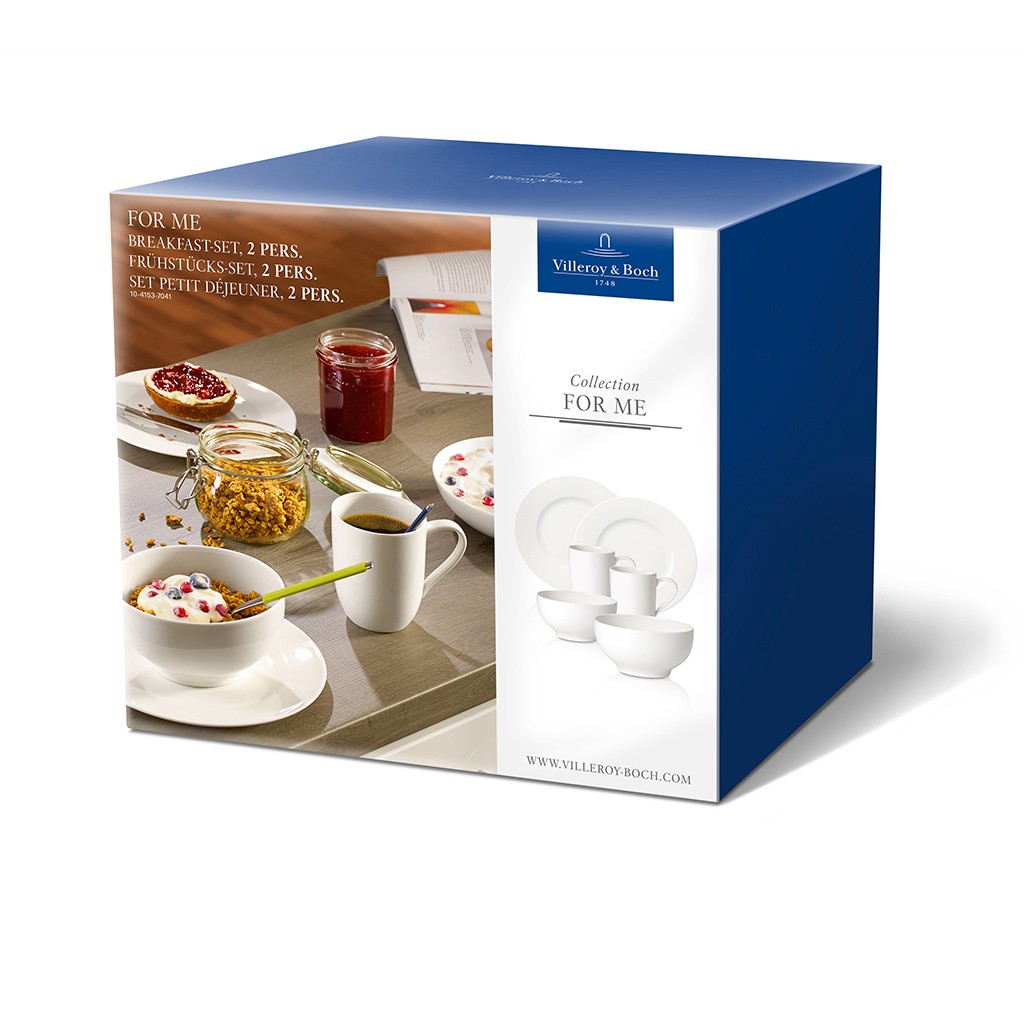 Villeroy & Boch Набір посуду для сніданку на 2 персони For Me | https://grandposuda.com.ua