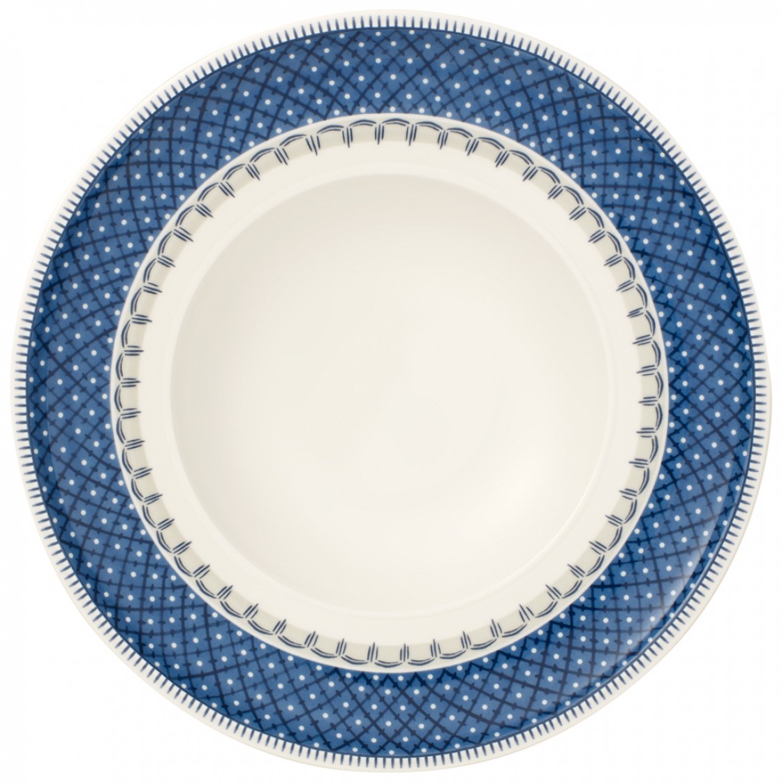 Villeroy & Boch Тарілка для супу 25 см Casale Blu | https://grandposuda.com.ua