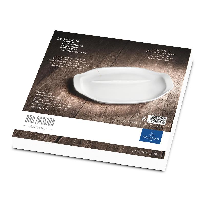 Villeroy & Boch Тарілка для барбекю 36 х 25 см набір 2 предмета BBQ Passion | https://grandposuda.com.ua