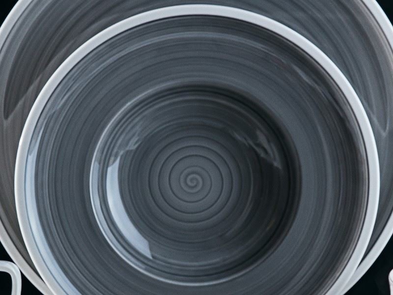 Villeroy & Boch Тарелка для супа 25 см Gris Manufacture | https://grandposuda.com.ua
