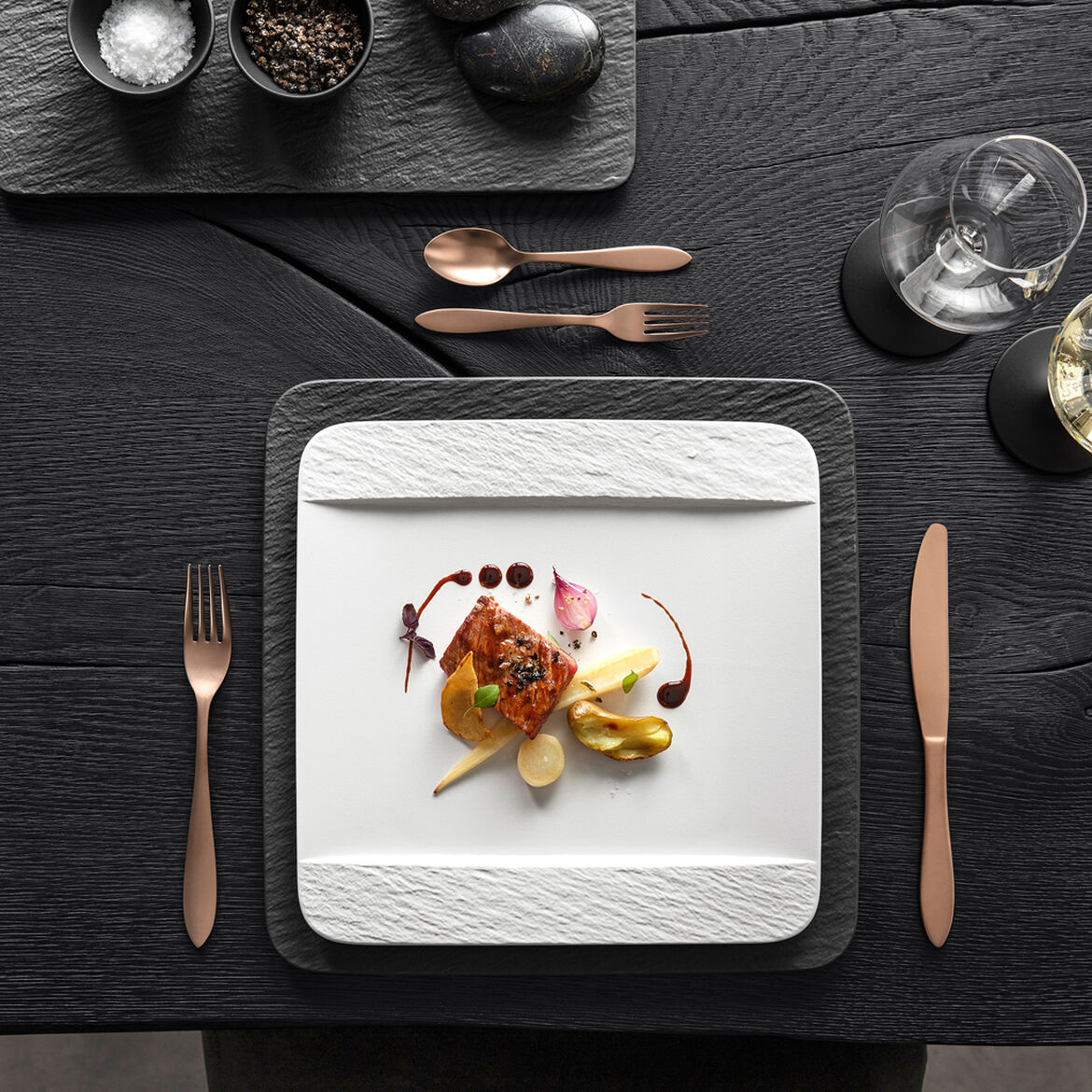 Villeroy & Boch Тарелка 28 см White Manufacture Rock Blanc | https://grandposuda.com.ua
