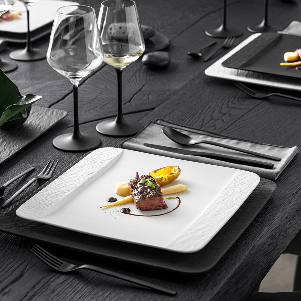 Villeroy & Boch Тарелка 28 см White Manufacture Rock Blanc | https://grandposuda.com.ua