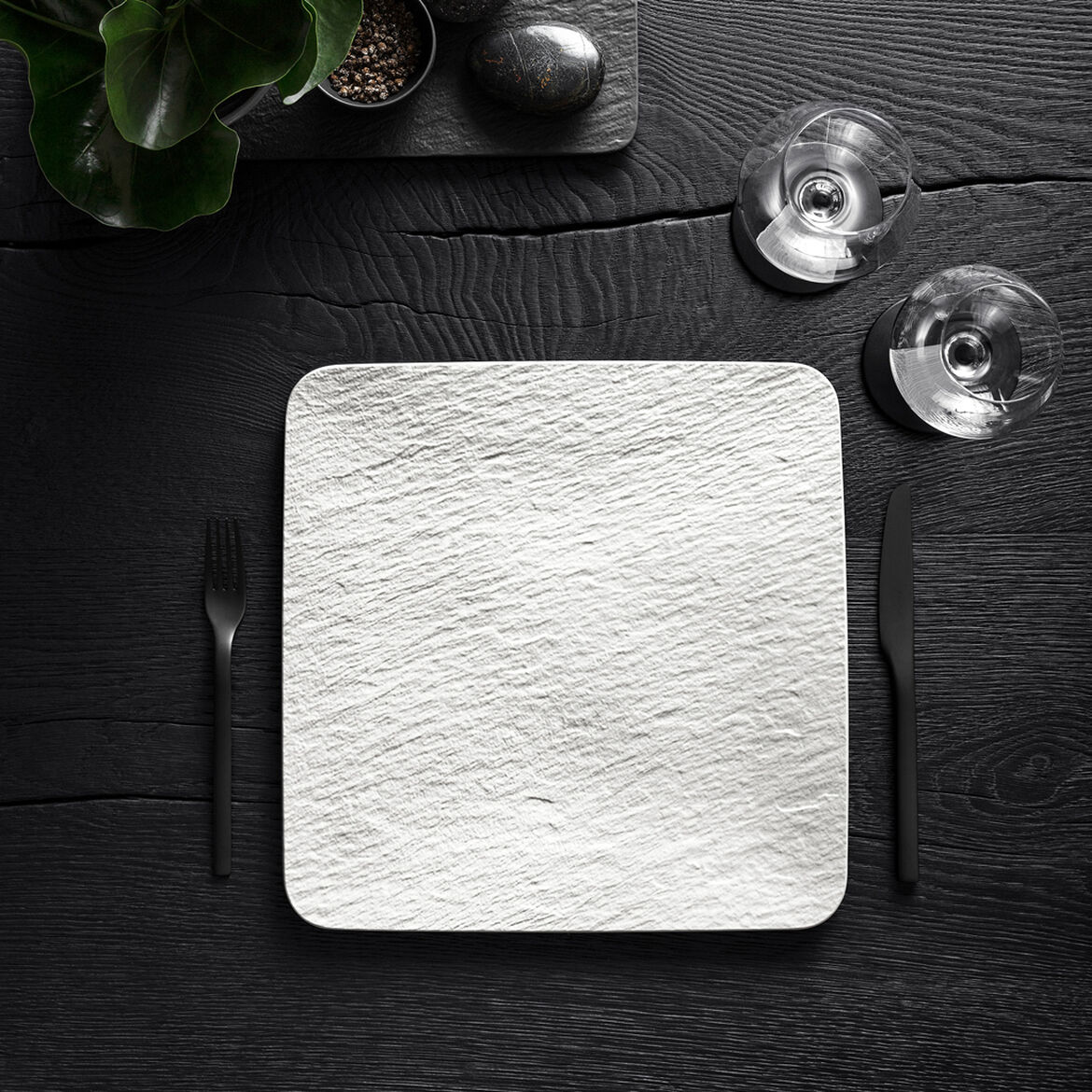 Villeroy & Boch Тарілка 32,5 см White Manufacture Rock Blanc | https://grandposuda.com.ua
