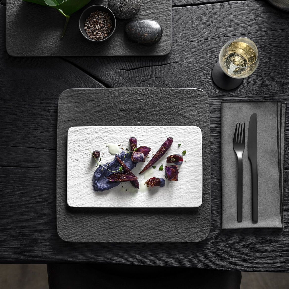Villeroy & Boch Тарілка 28 х 17 см White Manufacture Rock Blanc | https://grandposuda.com.ua
