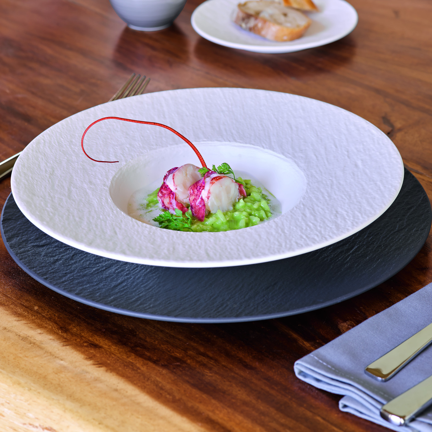 Villeroy & Boch Тарілка для пасти 29 см blanc Rock Manufacture | https://grandposuda.com.ua