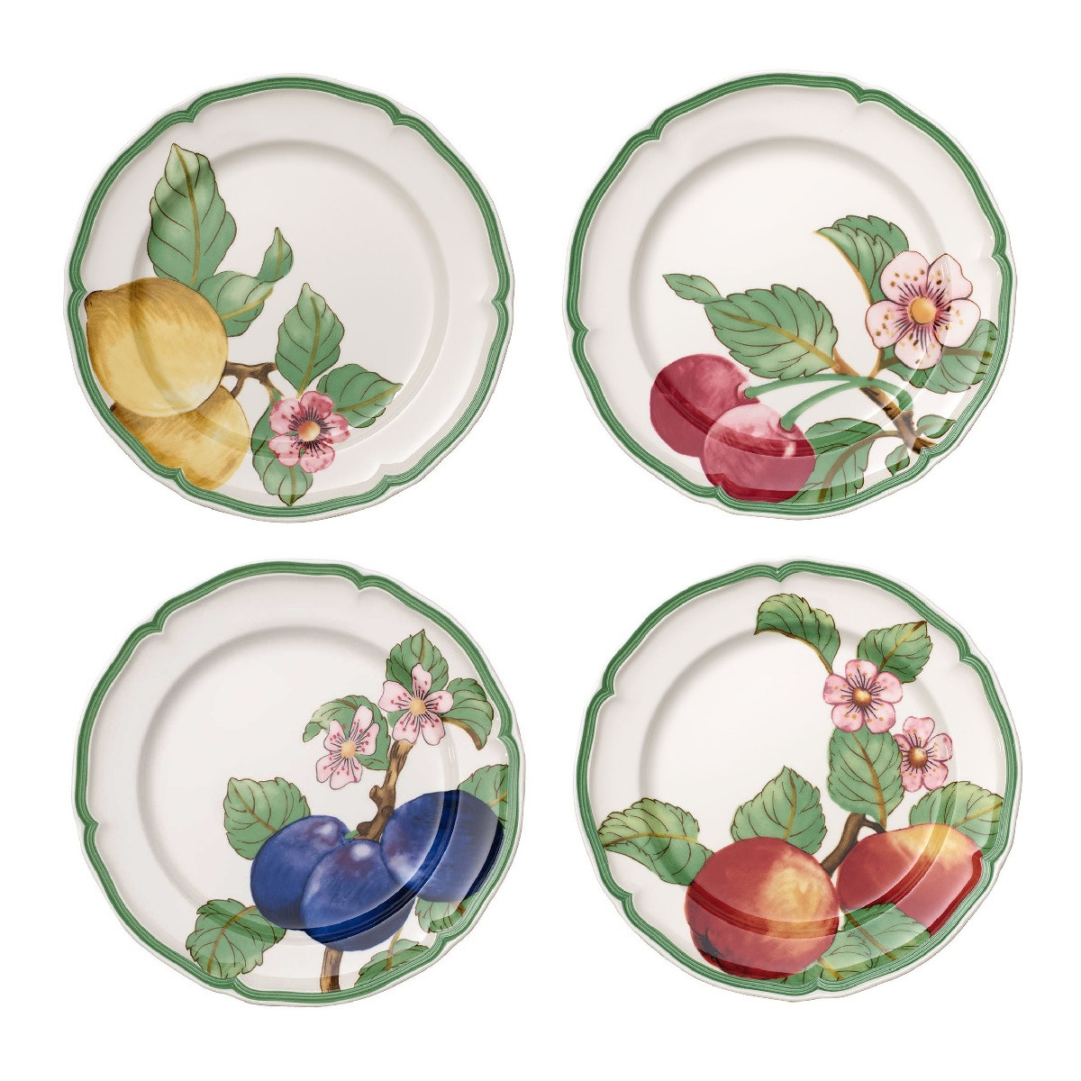 Villeroy & Boch Набор тарелок для завтрака 21 см, 4 предмета, French Garden Modern Fruits Villeroy & Boch Набор тарелок для завтрака 21 см, 4 предмета, French Garden Modern Fruits | https://grandposuda.com.ua