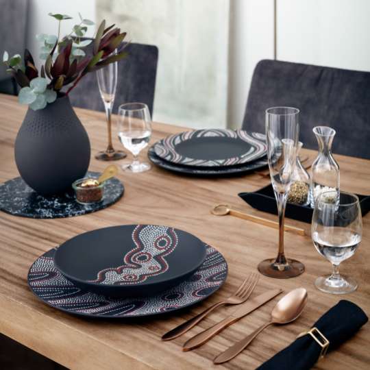 Villeroy & Boch Подстановочная тарелка с декором 27 см Rock Manufacture | https://grandposuda.com.ua