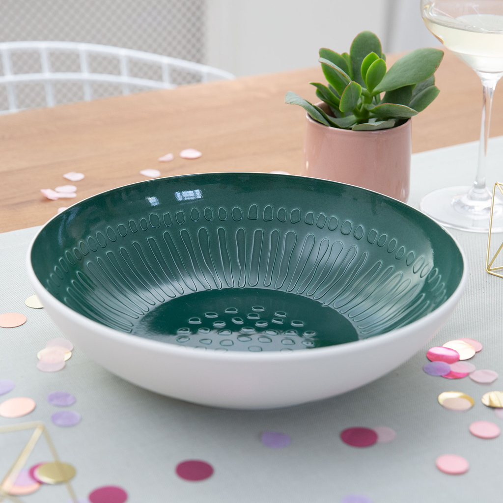 Villeroy & Boch Тарелка сервировочная глубокая зеленая 26 см It's my match | https://grandposuda.com.ua