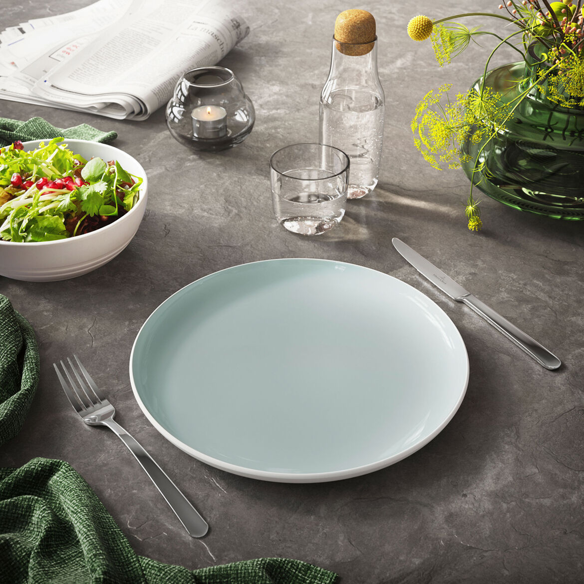 Villeroy & Boch Тарілка 27 см, світло-зелена It's my match | https://grandposuda.com.ua