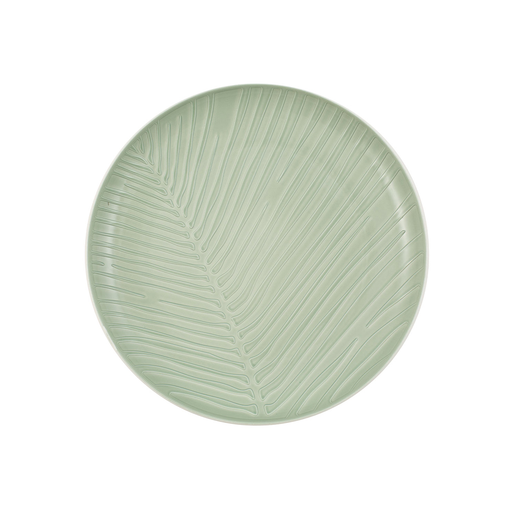 Villeroy & Boch Тарелка 24 х 3 см светло-зелёная Leaf It's my match | https://grandposuda.com.ua