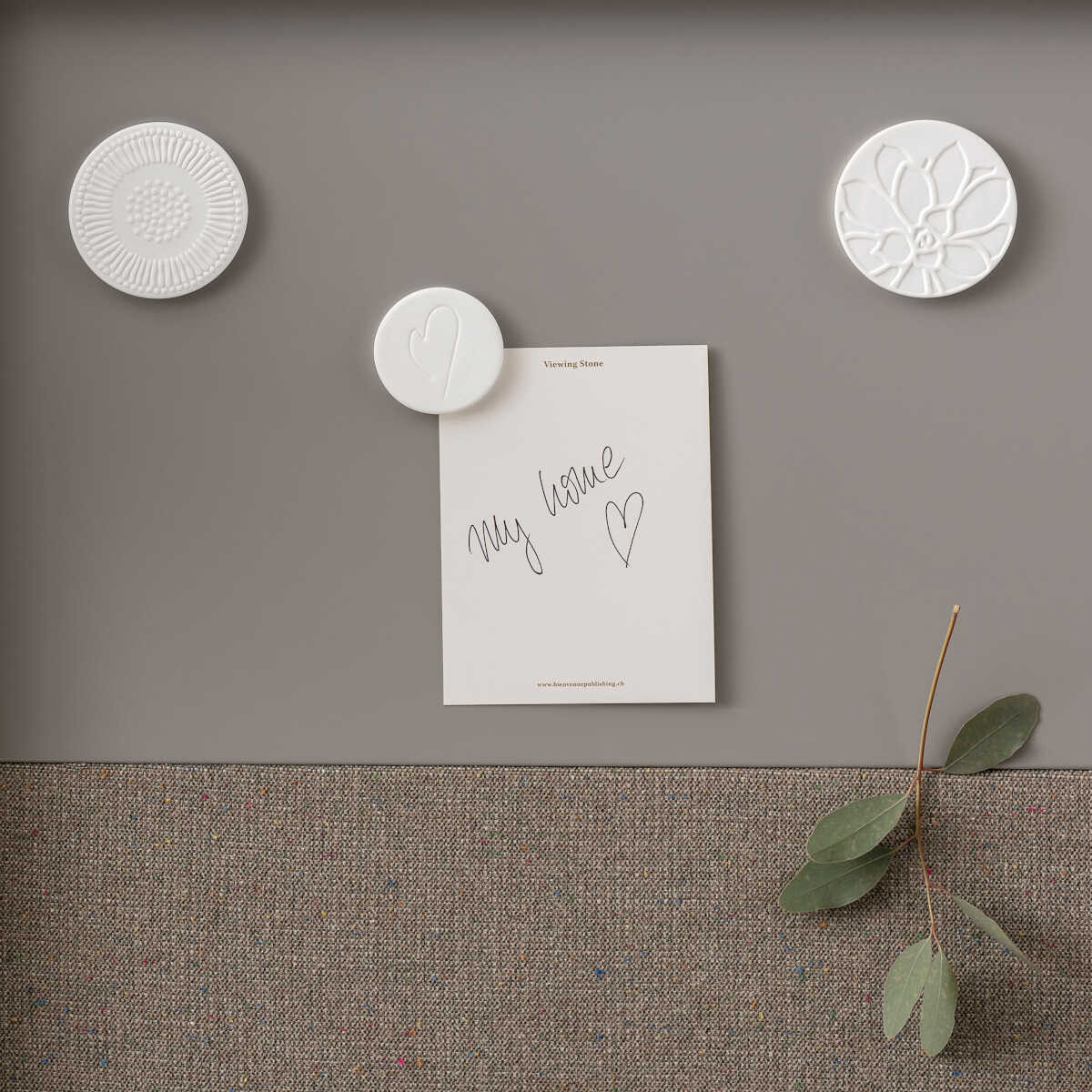 Villeroy & Boch Набір магнітів 3 предмета білих its my home | https://grandposuda.com.ua