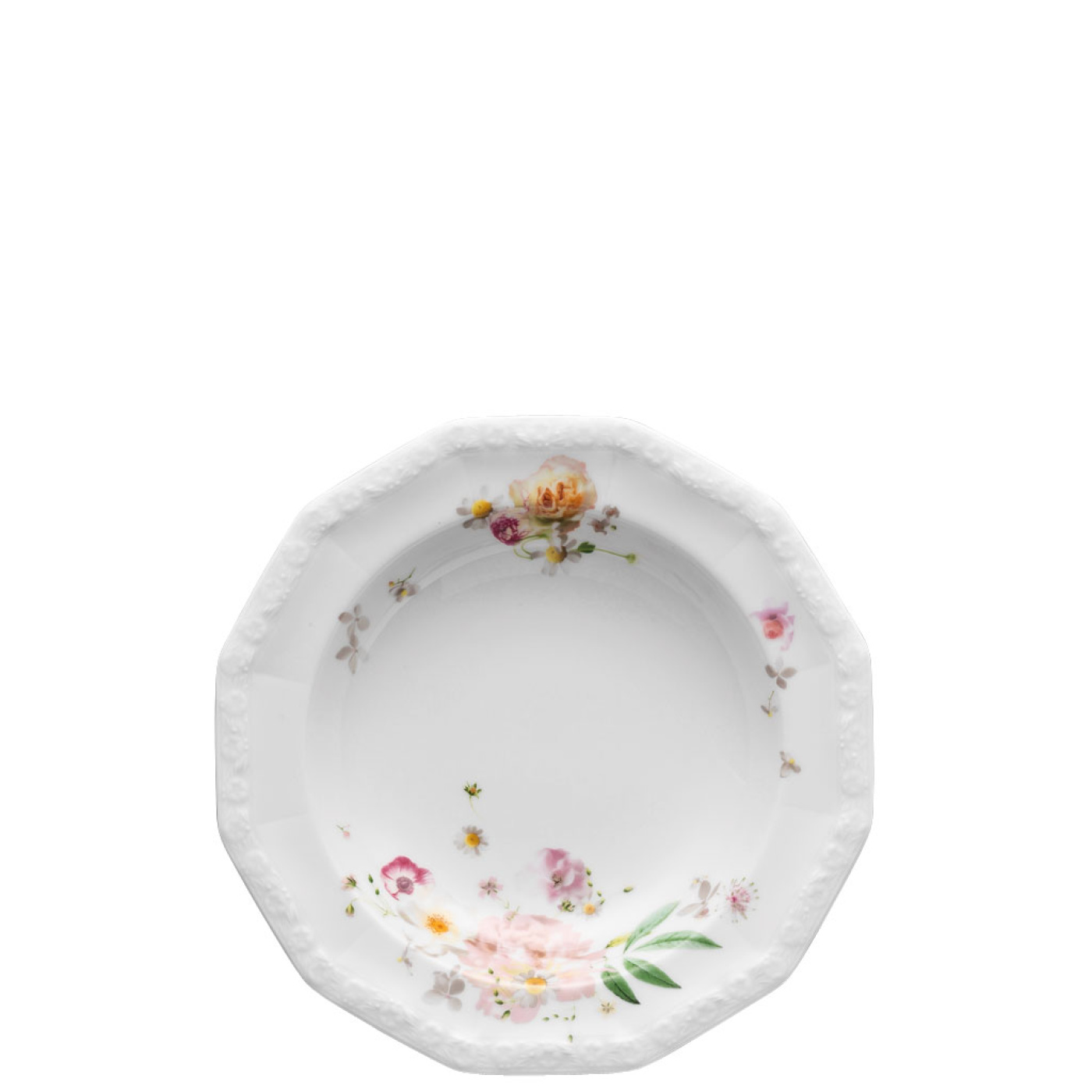 Rosenthal Тарелка для супа 21 см Maria Pink Rose | https://grandposuda.com.ua