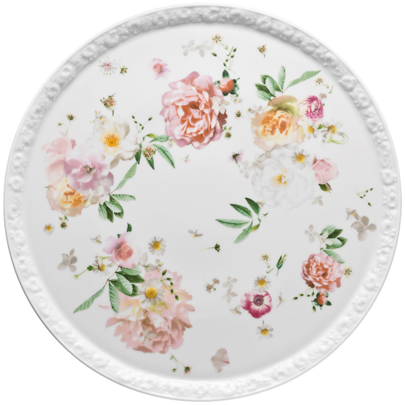 Rosenthal Блюдо для торта Maria Pink Rose | https://grandposuda.com.ua