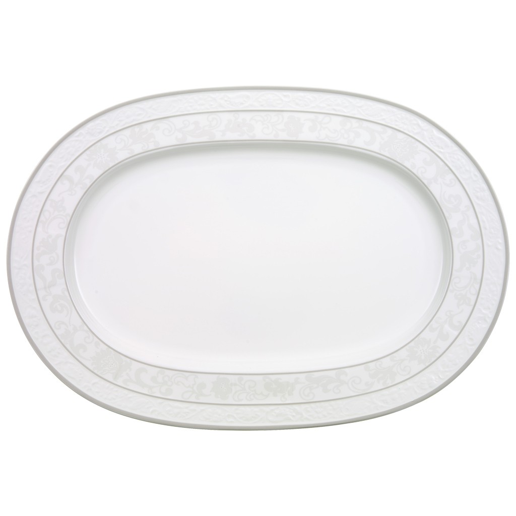 Villeroy & Boch Блюдо овальное 41 см Gray Pearl | https://grandposuda.com.ua