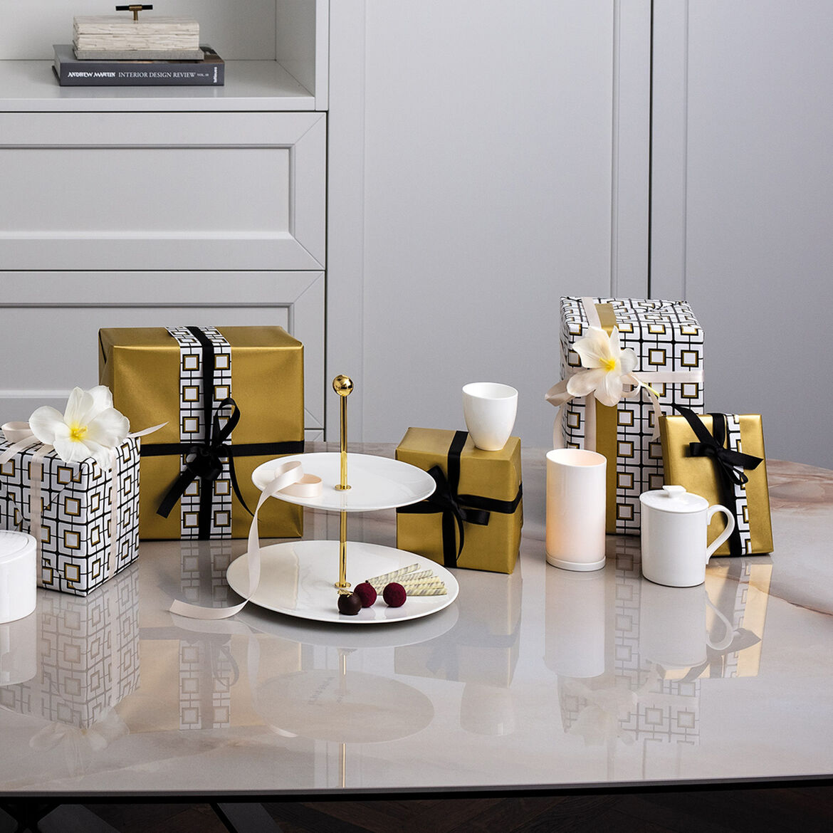 Villeroy & Boch Етажерка 2-ярусна 27,5 см Blanc MetroChic | https://grandposuda.com.ua