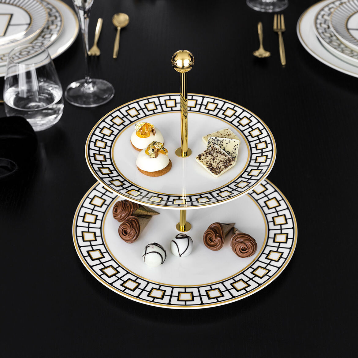 Villeroy & Boch Етажерка 2-ярусна 27,5 см MetroChic | https://grandposuda.com.ua