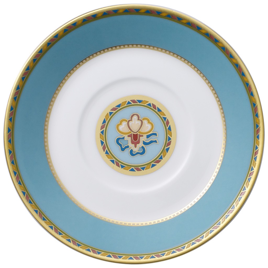 Villeroy & Boch Блюдце до чашки для еспресо / мокко 12 см Samarkand Aquamarin | https://grandposuda.com.ua