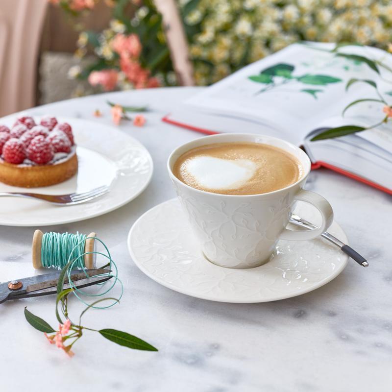 Villeroy & Boch Блюдце к чашке для кофе мокка / эспрессо 12 см Caffe Club Floral touch | https://grandposuda.com.ua