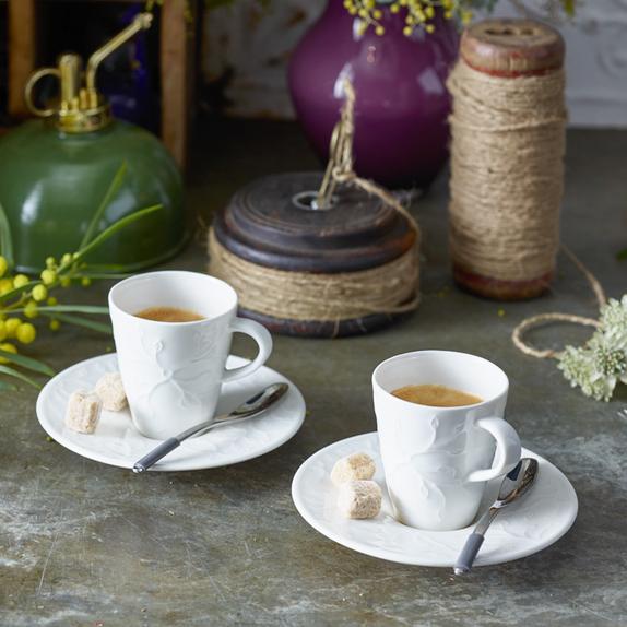 Villeroy & Boch Блюдце к чашке для кофе мокка / эспрессо 12 см Caffe Club Floral touch | https://grandposuda.com.ua