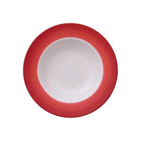 Villeroy & Boch Суповая тарелка 25 см Colourful Life Deep Red | https://grandposuda.com.ua