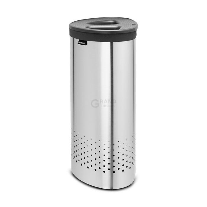 Brabantia Двосекційний бак для білизни (55 л) сталевий матовий | https://grandposuda.com.ua