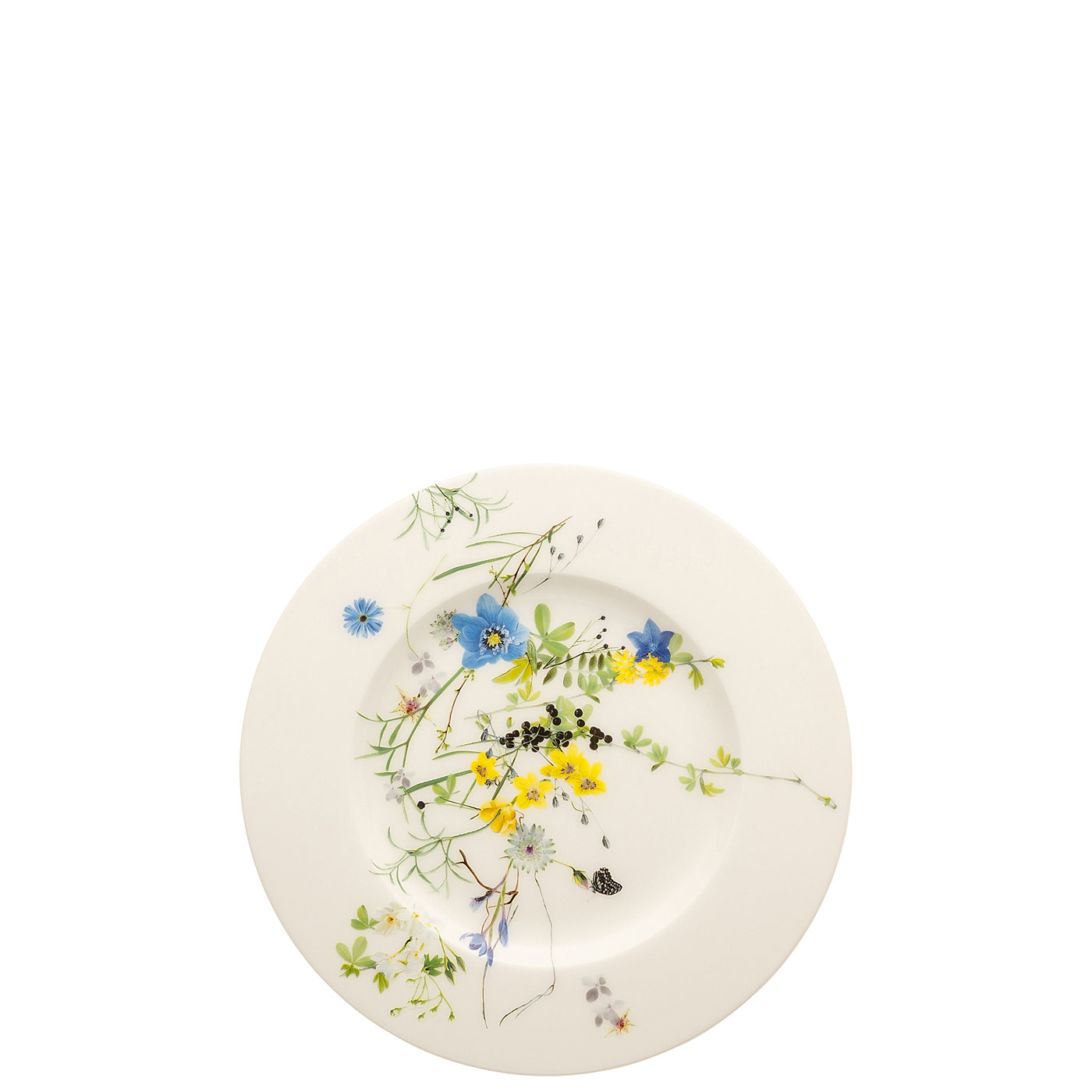 Rosenthal Тарелка для завтрака 19 см плоская Fleurs des Alpes Brillance | https://grandposuda.com.ua
