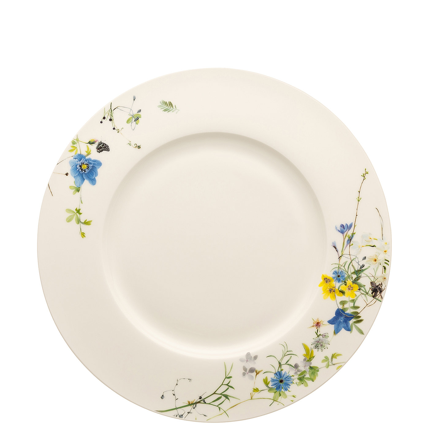 Rosenthal Тарелка 28 см плоская Fleurs des Alpes Brillance | https://grandposuda.com.ua