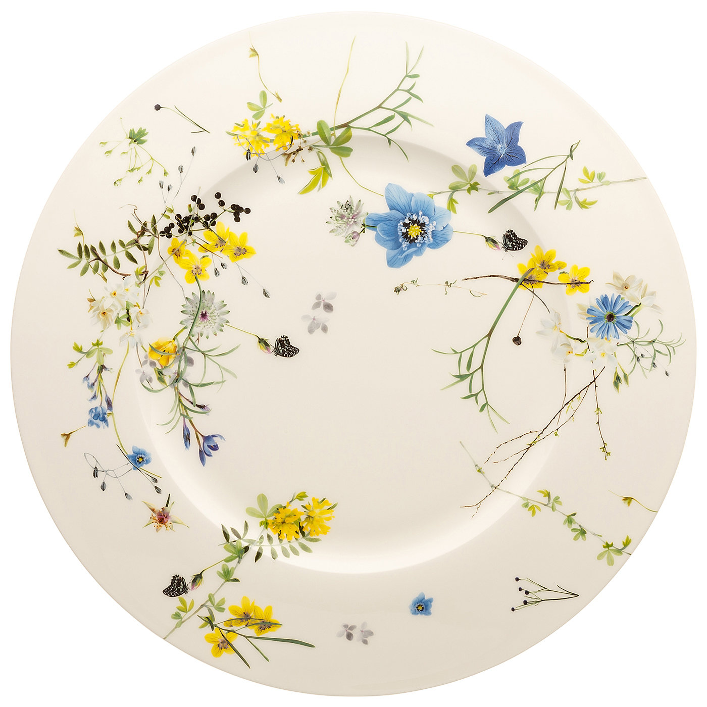 Rosenthal Тарелка сервировочная / подставочная 33 см Fleurs des Alpes Brillance | https://grandposuda.com.ua