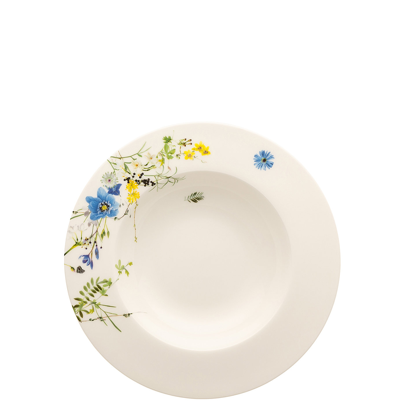 Rosenthal Тарелка для завтрака 23 см глубокая Fleurs des Alpes Brillance | https://grandposuda.com.ua