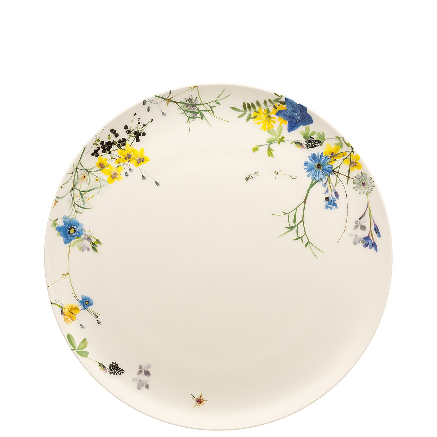 Rosenthal Тарелка 27 см плоская Fleurs des Alpes Brillance | https://grandposuda.com.ua