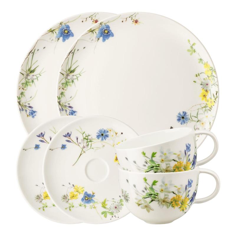 Rosenthal Кофейный сервиз на 2 персоны, 6 предметов, “Brillance Fleurs des Alpes” | https://grandposuda.com.ua