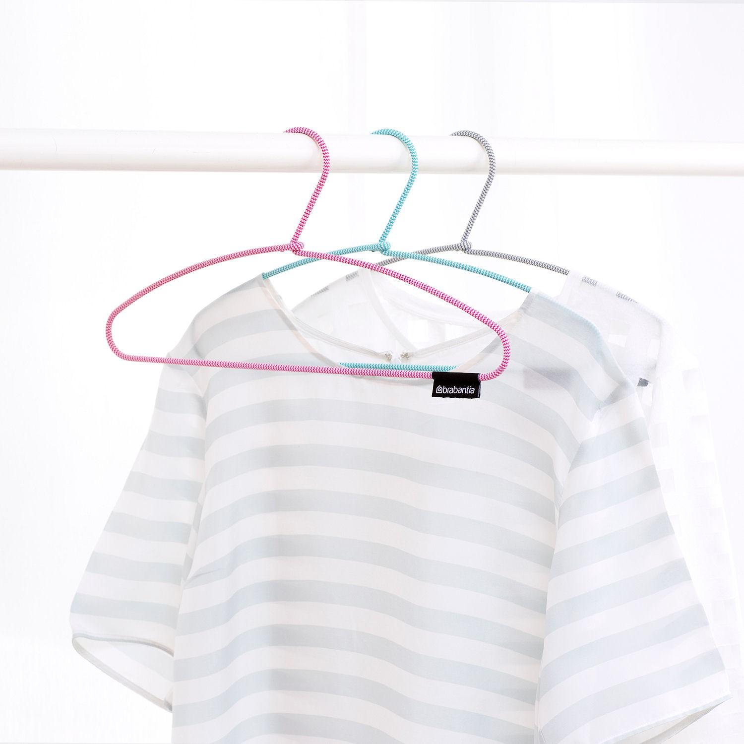 Brabantia Плічка для одягу Soft Touch, 3 предмета Tasty Colours | https://grandposuda.com.ua