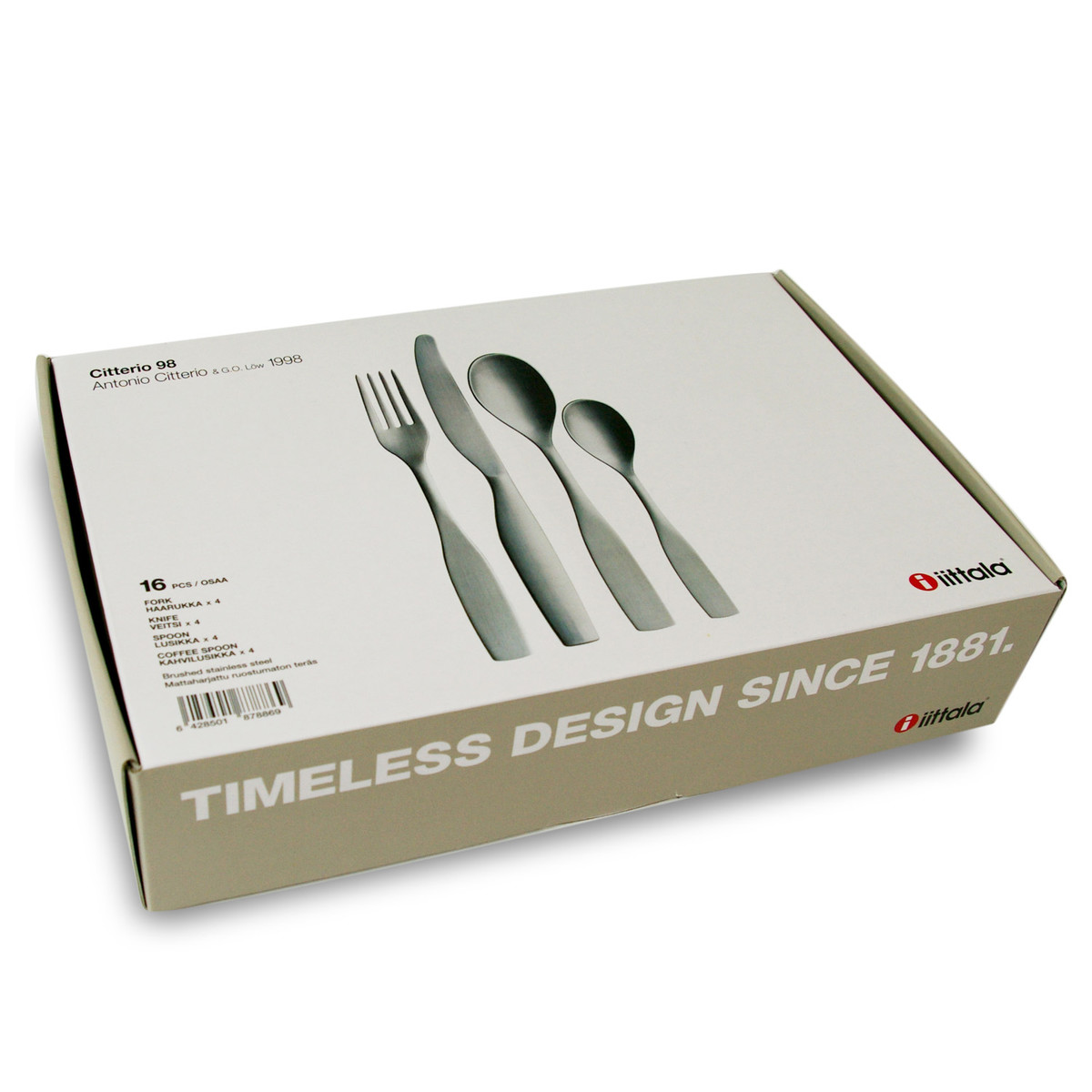 Iittala Столовий набір 5,5х16,5х25,5 см сріблястий Citterio 98 | https://grandposuda.com.ua